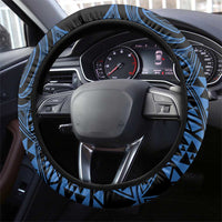 Kikorangi Maori Ta Moko Poutama Art Steering Wheel Cover LT9 - Polynesian Pride