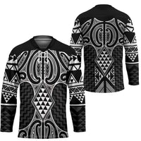 Ma Maori Ta Moko Poutama Art Hockey Jersey - Polynesian Pride