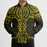 Mahi-dawg Maori Ta Moko Poutama Art Bomber Puffer Jacket - Polynesian Pride