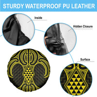 Mahi-dawg Maori Ta Moko Poutama Art Spare Tire Cover