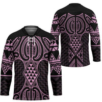 Mawhero Maori Ta Moko Poutama Art Hockey Jersey - Polynesian Pride