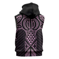 Mawhero Maori Ta Moko Poutama Art Sleeveless Hoodie - Polynesian Pride