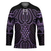 Waiporoporo Maori Ta Moko Poutama Art Hockey Jersey - Polynesian Pride
