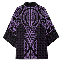 Waiporoporo Maori Ta Moko Poutama Art Kimono LT9 - Polynesian Pride