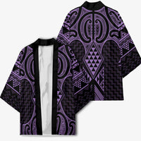 Waiporoporo Maori Ta Moko Poutama Art Kimono LT9 - Polynesian Pride