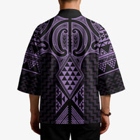 Waiporoporo Maori Ta Moko Poutama Art Kimono LT9 - Polynesian Pride
