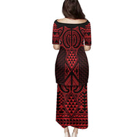 Whero Maori Ta Moko Poutama Art Family Matching Puletasi and Hawaiian Shirt LT9 - Polynesian Pride