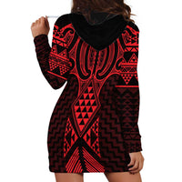 Whero Maori Ta Moko Poutama Art Hoodie Dress