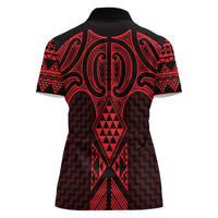 Whero Maori Ta Moko Poutama Art Women Polo Shirt