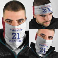 New Zealand Rugby Pacific Personalised Neck Gaiter Maori Style Tribal Tapa Pattern LT9 - Polynesian Pride
