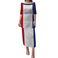 New Zealand Rugby Pacific Personalised Puletasi Maori Style Tribal Tapa Pattern LT9 Long Dress White - Polynesian Pride