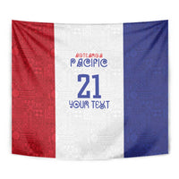 New Zealand Rugby Pacific Personalised Tapestry Maori Style Tribal Tapa Pattern LT9 - Polynesian Pride
