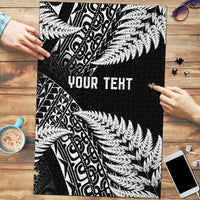 New Zealand Rugby Pacific Personalised Puzzle All Black Maori Pasifika Fern Pattern - Polynesian Pride