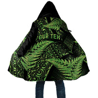 New Zealand Rugby Pacific Personalised Cloak All Lime Maori Pasifika Fern Pattern LT9 Unisex Lime - Polynesian Pride