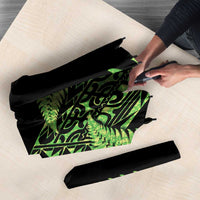 New Zealand Rugby Pacific Personalised Umbrella All Lime Maori Pasifika Fern Pattern LT9 - Polynesian Pride