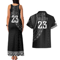 Custom Fiji New Zealand Rugby Couples Matching Tank Maxi Dress and Hawaiian Shirt Make History Together LT9 - Polynesian Pride