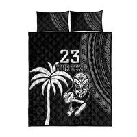 Custom Fiji New Zealand Rugby Quilt Bed Set Make History Together LT9 - Polynesian Pride