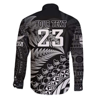 Custom Fiji New Zealand Rugby Family Matching Off Shoulder Short Dress and Hawaiian Shirt Cibi Dance with Black Fern LT9 - Polynesian Pride