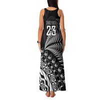 Custom Fiji New Zealand Rugby Family Matching Tank Maxi Dress and Hawaiian Shirt Cibi Dance with Black Fern LT9 - Polynesian Pride