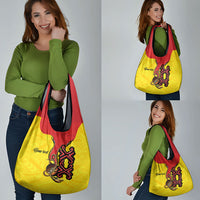 Personalised Papua New Guinea Oro Necklace Grocery Bag Gold Melanesia Traditional Pattern LT9 - Polynesian Pride