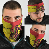 Personalised Papua New Guinea Oro Necklace Neck Gaiter Gold Melanesia Traditional Pattern LT9 - Polynesian Pride