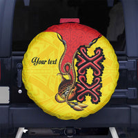 Personalised Papua New Guinea Oro Necklace Spare Tire Cover Gold Melanesia Traditional Pattern LT9 No hole Gold - Polynesian Pride
