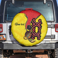 Personalised Papua New Guinea Oro Necklace Spare Tire Cover Gold Melanesia Traditional Pattern LT9 Gold - Polynesian Pride