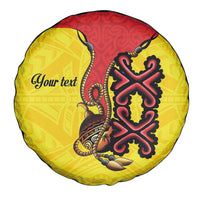 Personalised Papua New Guinea Oro Necklace Spare Tire Cover Gold Melanesia Traditional Pattern LT9 - Polynesian Pride