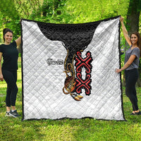 Personalised Papua New Guinea Oro Necklace Quilt Black Melanesia Traditional Pattern LT9 - Polynesian Pride