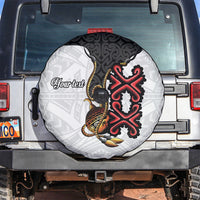Personalised Papua New Guinea Oro Necklace Spare Tire Cover Black Melanesia Traditional Pattern LT9 Black - Polynesian Pride