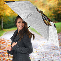 Personalised Papua New Guinea Oro Necklace Umbrella Black Melanesia Traditional Pattern LT9 - Polynesian Pride