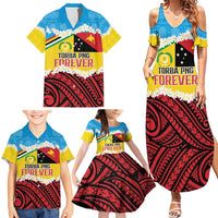 Personalised Torba PNG Forever Family Matching Summer Maxi Dress and Hawaiian Shirt Polynesian Sand Art LT9 - Polynesian Pride