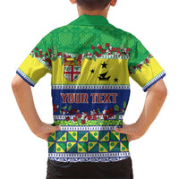 Personalised Malampa Fiji Forever Family Matching Short Sleeve Bodycon Dress and Hawaiian Shirt Tagimoucia Polynesian Sand Drawing LT9 - Polynesian Pride