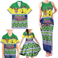 Personalised Malampa Fiji Forever Family Matching Tank Maxi Dress and Hawaiian Shirt Tagimoucia Polynesian Sand Drawing LT9 - Polynesian Pride