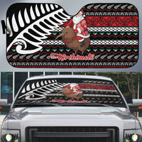 New Zealand Kiwi Santa Christmas Auto Sun Shade He Wairua Kirihimete - Polynesian Pride