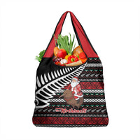 New Zealand Kiwi Santa Christmas Grocery Bag He Wairua Kirihimete - Polynesian Pride