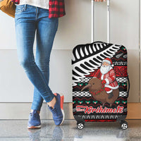 New Zealand Kiwi Santa Christmas Luggage Cover He Wairua Kirihimete LT9 - Polynesian Pride