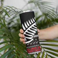 New Zealand Kiwi Santa Christmas Skinny Tumbler He Wairua Kirihimete - Polynesian Pride