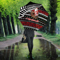 New Zealand Kiwi Santa Christmas Umbrella He Wairua Kirihimete - Polynesian Pride
