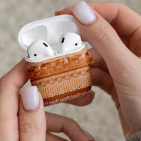 Hawaiian Hibiscus Honu AirPods Case Gold Mele Kalikimaka Palaka Spirit - Polynesian Pride