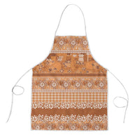 Hawaiian Hibiscus Honu Apron Gold Mele Kalikimaka Palaka Spirit LT9 Gold - Polynesian Pride
