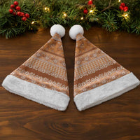 Hawaiian Hibiscus Honu Christmas Santa Hat Gold Mele Kalikimaka Palaka Spirit - Polynesian Pride
