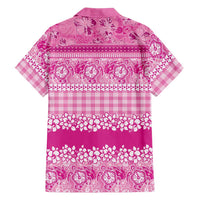 Hawaiian Hibiscus Honu Family Matching Mermaid Dress and Hawaiian Shirt Pink Mele Kalikimaka Palaka Spirit LT9 - Polynesian Pride