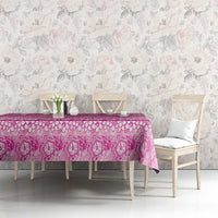 Hawaiian Hibiscus Honu Tablecloth Pink Mele Kalikimaka Palaka Spirit - Polynesian Pride