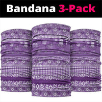 Hawaiian Hibiscus Honu Neck Gaiter Purple Mele Kalikimaka Palaka Spirit LT9 package One Size: 25*50cm Purple - Polynesian Pride