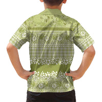 Hawaiian Hibiscus Honu Family Matching Summer Maxi Dress and Hawaiian Shirt Sage Green Mele Kalikimaka Palaka Spirit LT9 - Polynesian Pride