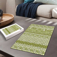Hawaiian Hibiscus Honu Puzzle Sage Green Mele Kalikimaka Palaka Spirit - Polynesian Pride
