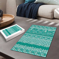 Hawaiian Hibiscus Honu Puzzle Turquoise Mele Kalikimaka Palaka Spirit LT9 - Polynesian Pride