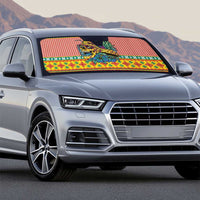Hawaiian Pineapples Skull Auto Sun Shade Mele Kalikimaka Palaka Quilt Pattern - Polynesian Pride