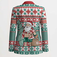 Hawaiian Funny Santa Surf Blazer Mele Kalikimaka Palaka Quilt Pattern - Polynesian Pride